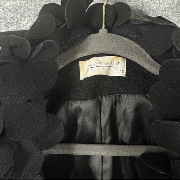 TARSIANI Wool Blend Whimsigoth Y2K Grunge Coat Jacket Made in Italy Size 40 - Picture 10 of 14